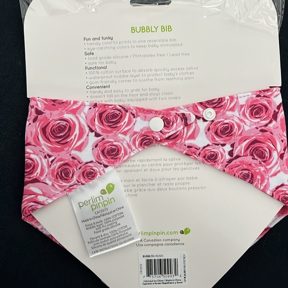 Cotton teething bib food grade silicone teether - Picture 2 of 2